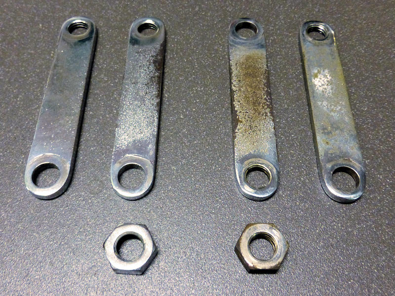 Imme chromed parts before and after refurbishement
