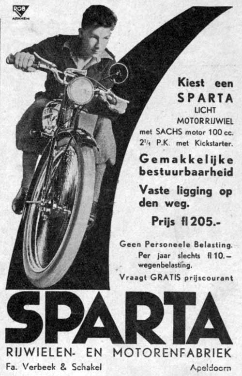 Sparta advertentie juni 1936