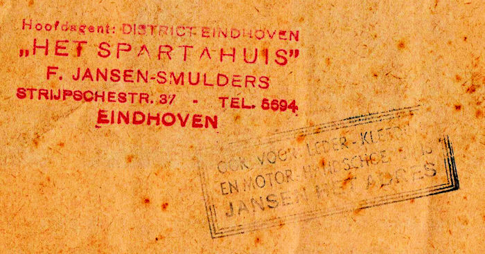 Sparta motorfietsen folder 1939