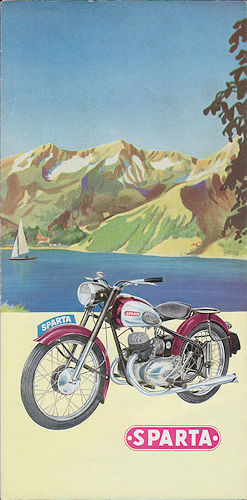 Sparta motorfietsen folder 1952