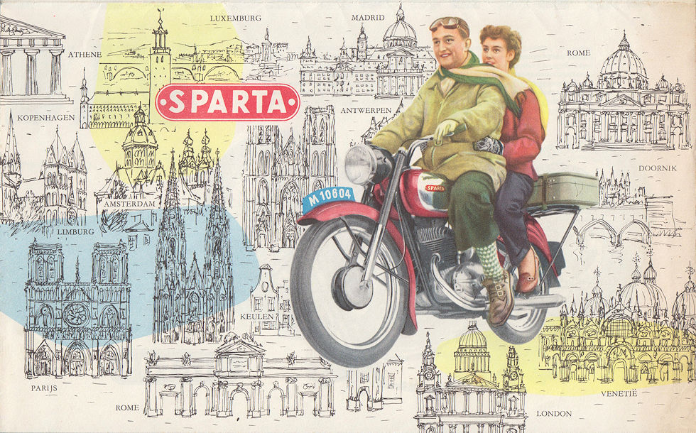 Sparta motorfietsen folder 1954