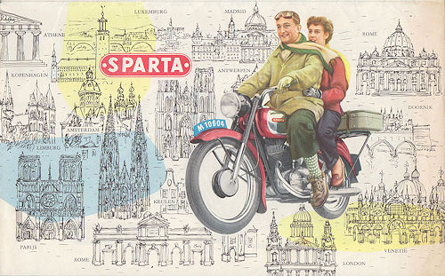 Sparta motorfietsen folder 1954
