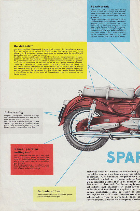 Sparta motorfietsen folder 1955