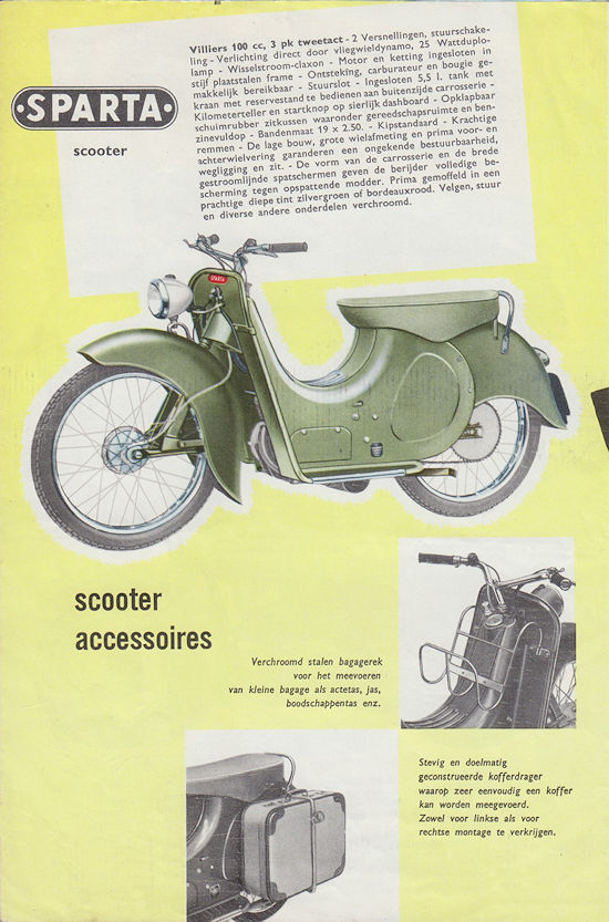 Sparta motorfietsen folder 1955