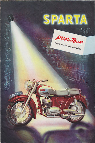 Sparta motorfietsen folder 1955