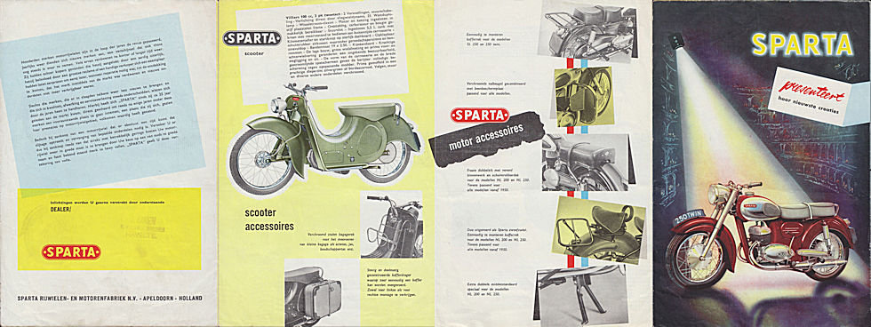 Sparta motorfietsen folder 1955