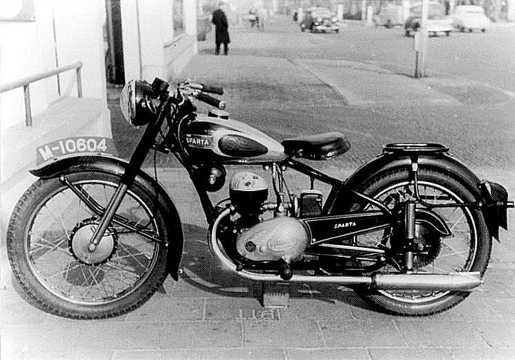 Sparta Villiers 200cc 1950 - uit modellenboek Sparta Motorclub